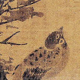 椿树双雀图图片